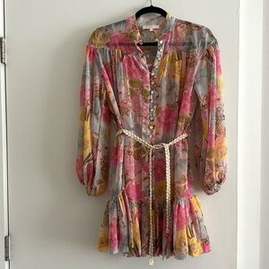 Olivaceous Floral Dress